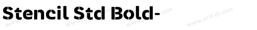 Stencil Std Bold字体转换
